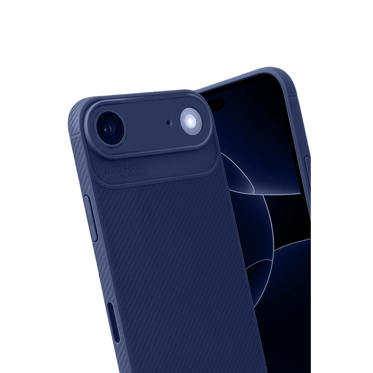 Apple iPhone 17 Air Auto Focus Karbon Kapak - Lacivert