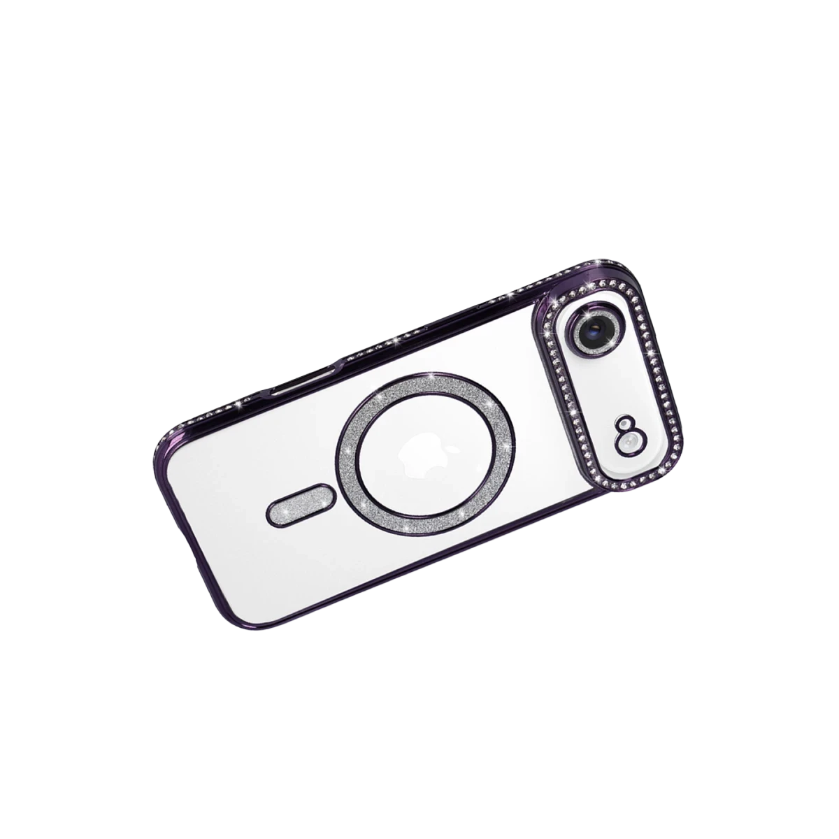 Apple iPhone 17 Air Joke Simli Magneticsafe Kılıf - Derin Mor