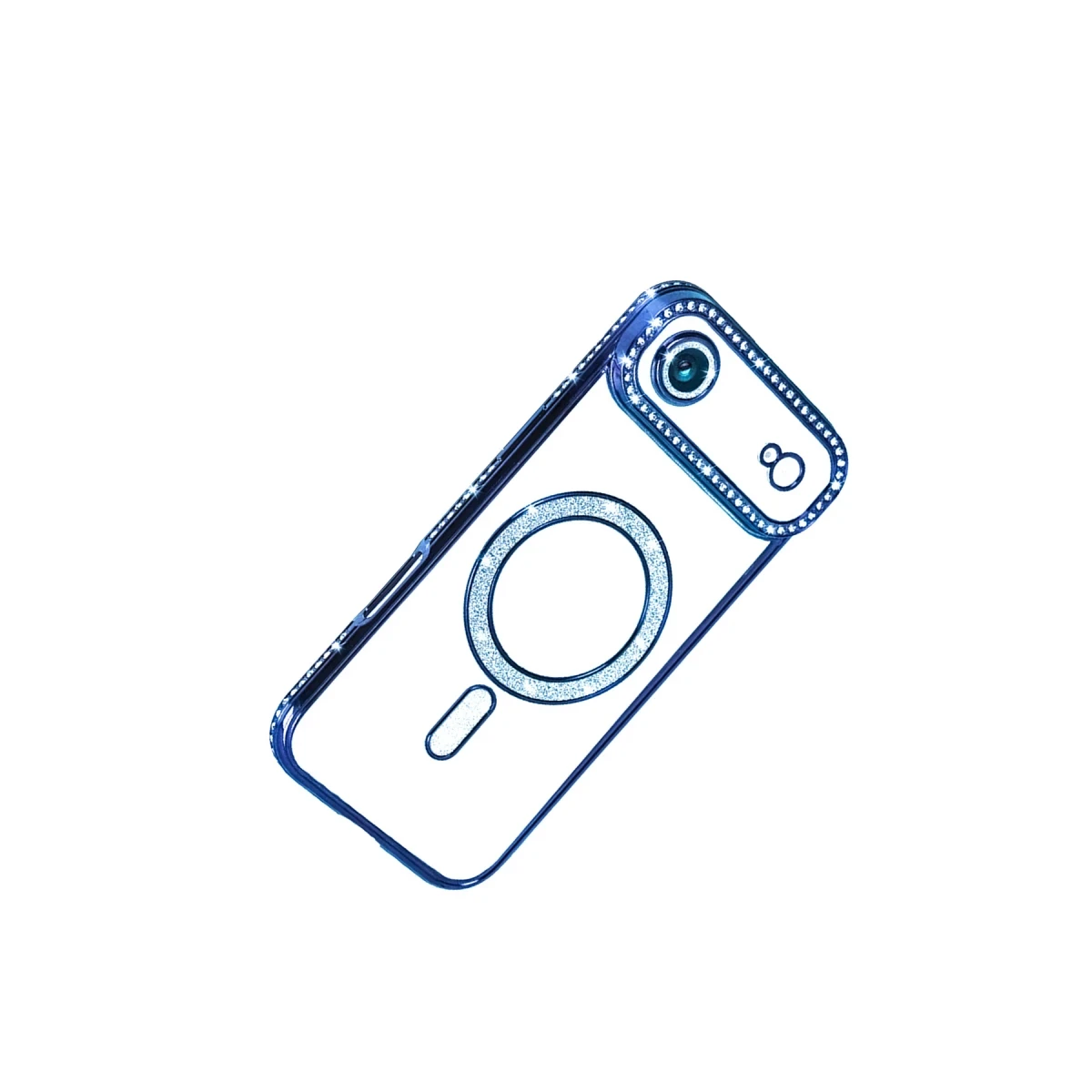 Apple iPhone 17 Air Joke Simli Magneticsafe Kılıf - Mavi
