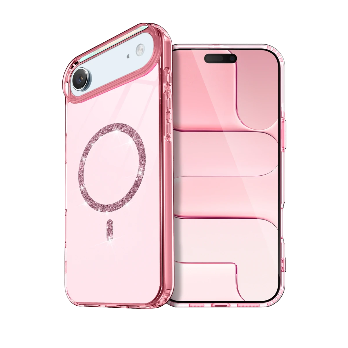 Apple iPhone 17 Air Live Diamond Magsafe Kapak - Pembe