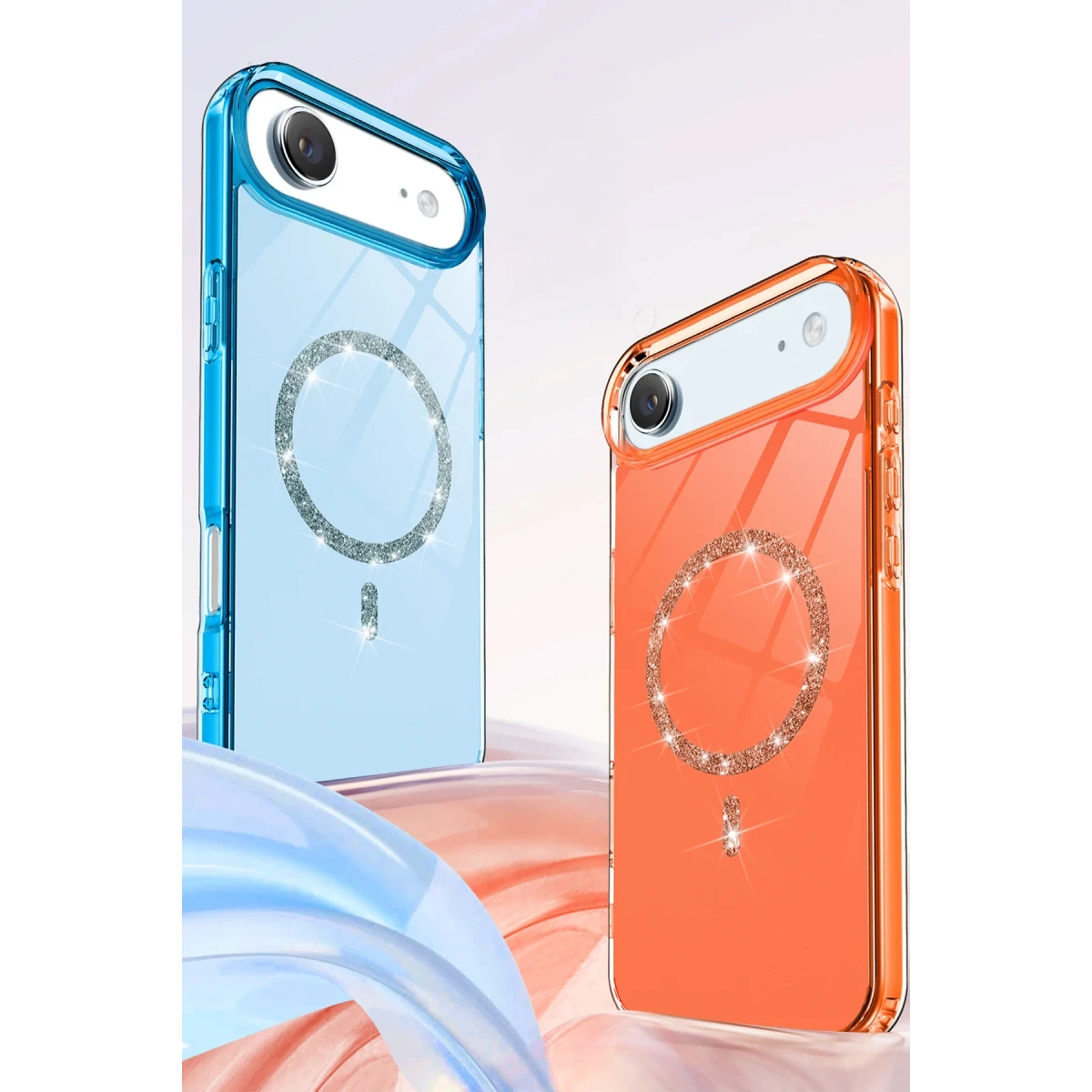 Apple iPhone 17 Air Live Diamond Magsafe Kapak - Pembe