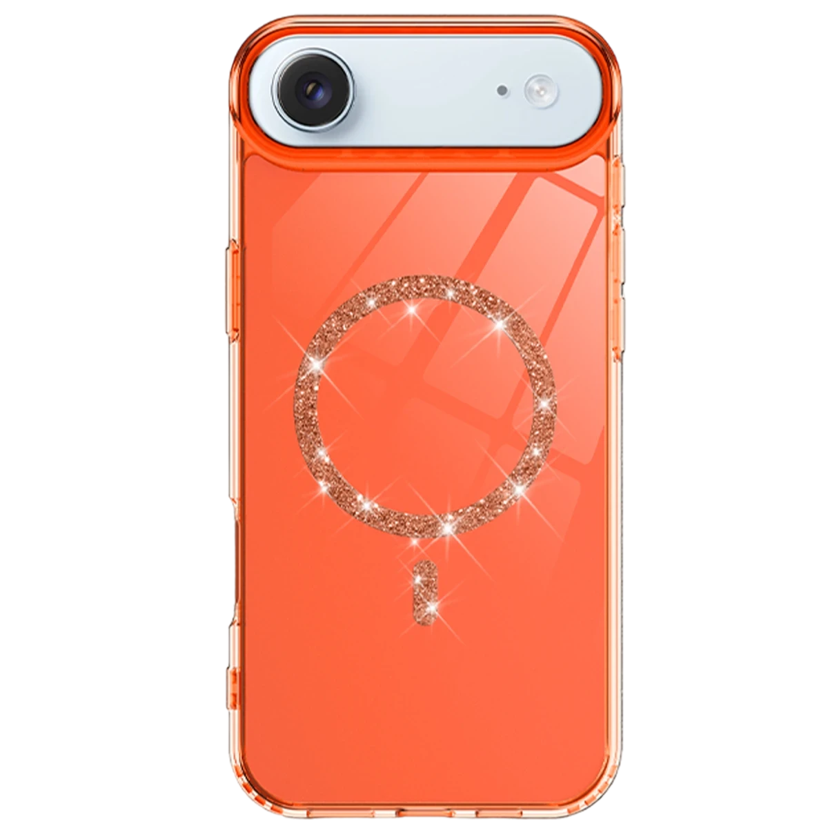 Apple iPhone 17 Air Live Diamond Magsafe Kapak - Turuncu