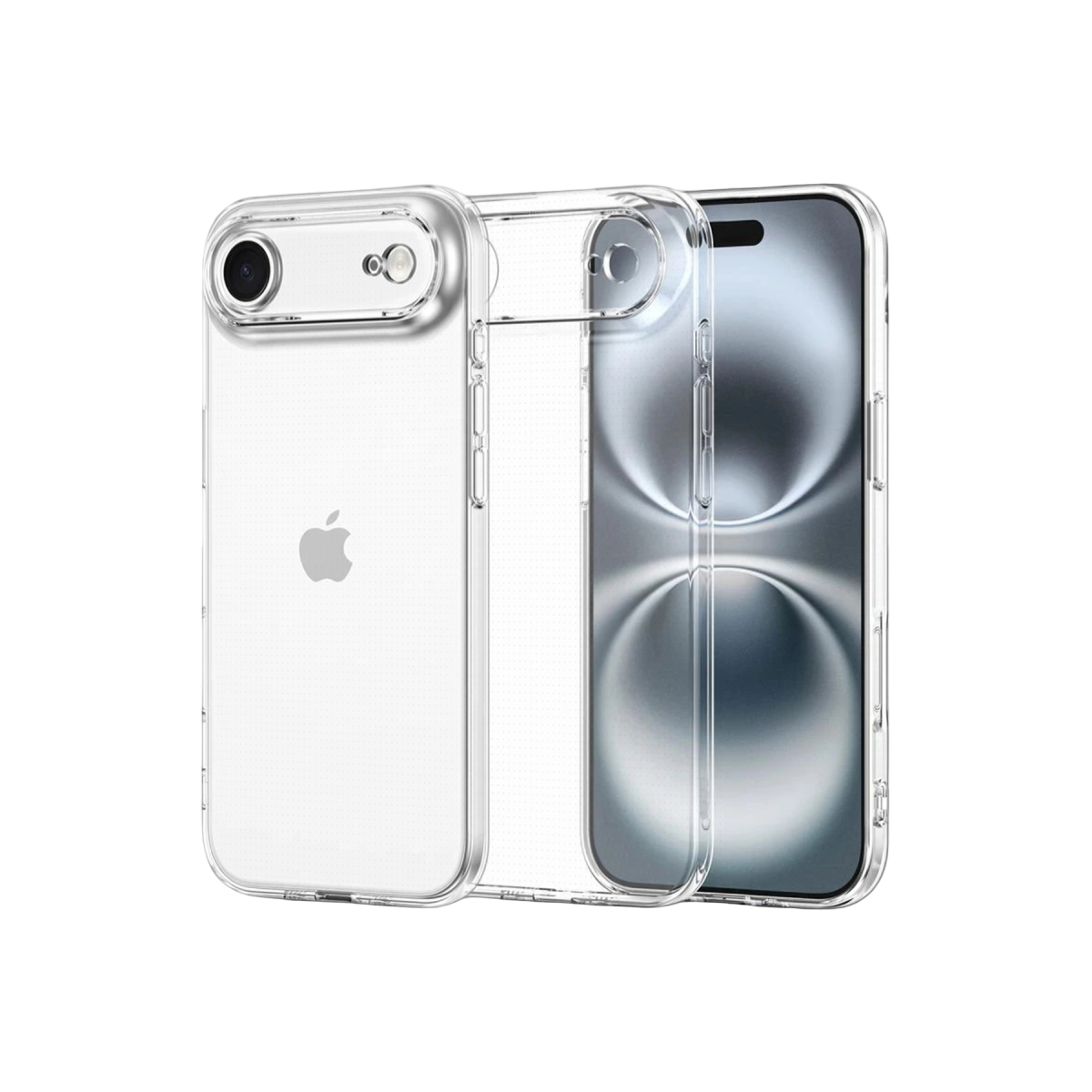 Apple iPhone 17 Air Lüx Şeffaf Silikon - Şeffaf