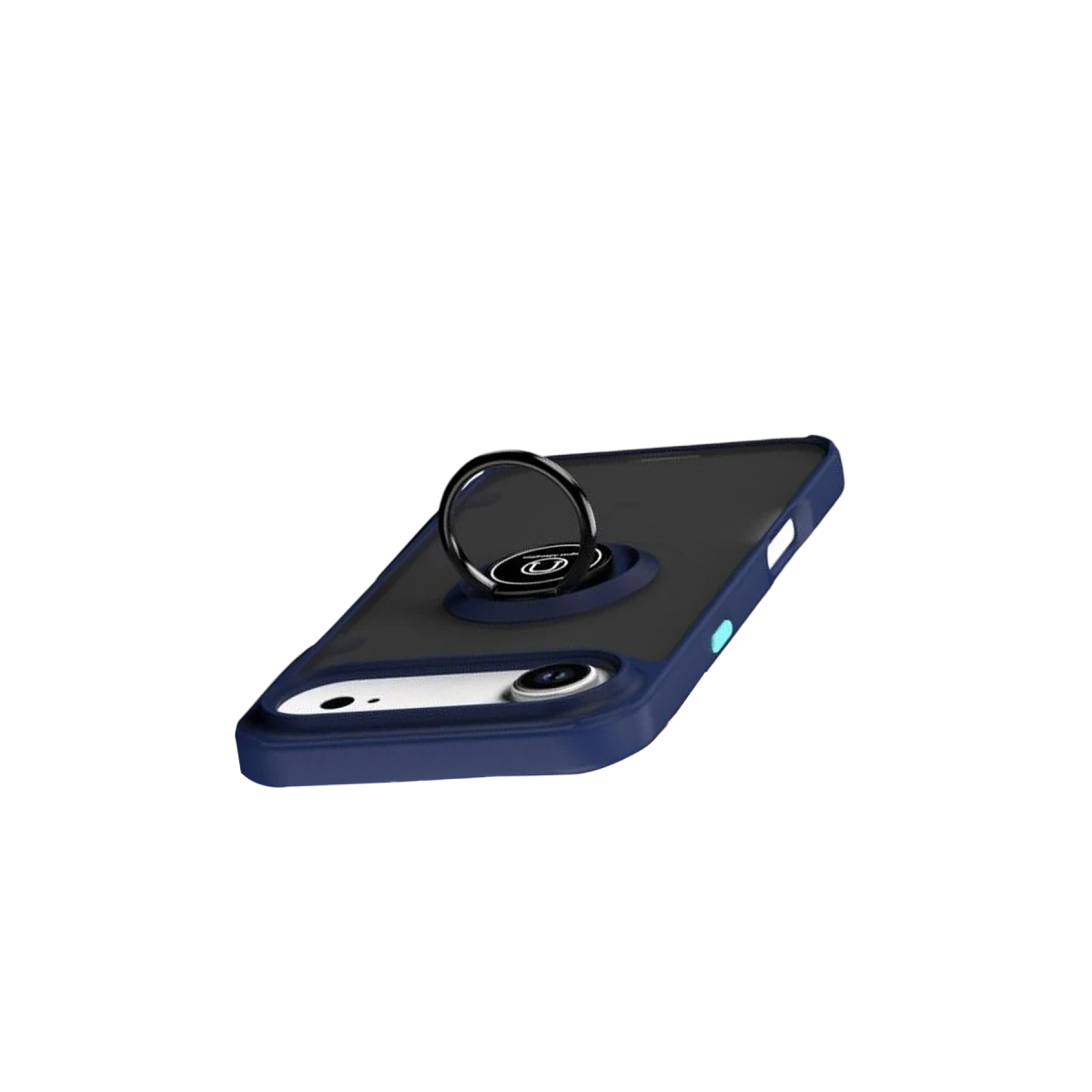 Apple iPhone 17 Air Montreal Yüzüklü Silikon Kapak - Lacivert