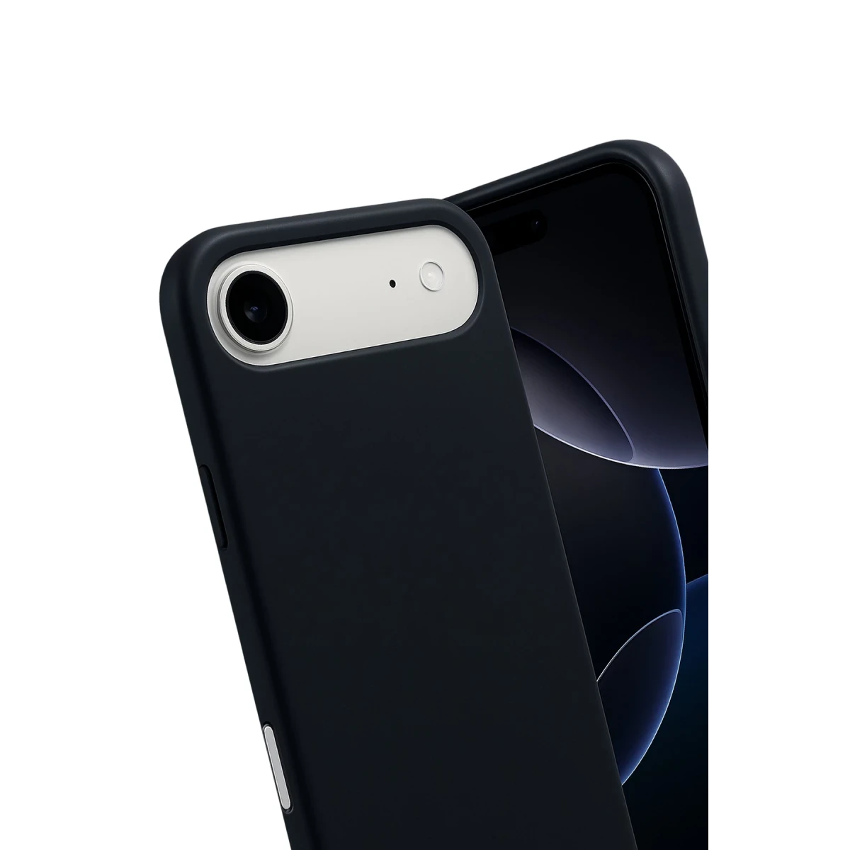 Apple iPhone 17 Air Nano içi Kadife Silikon - Siyah