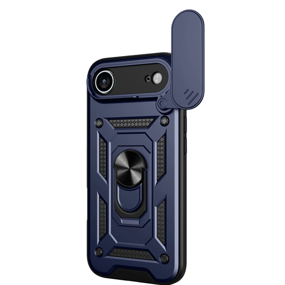 Apple iPhone 17 Air Pars Lens Yüzüklü Silikon - Lacivert