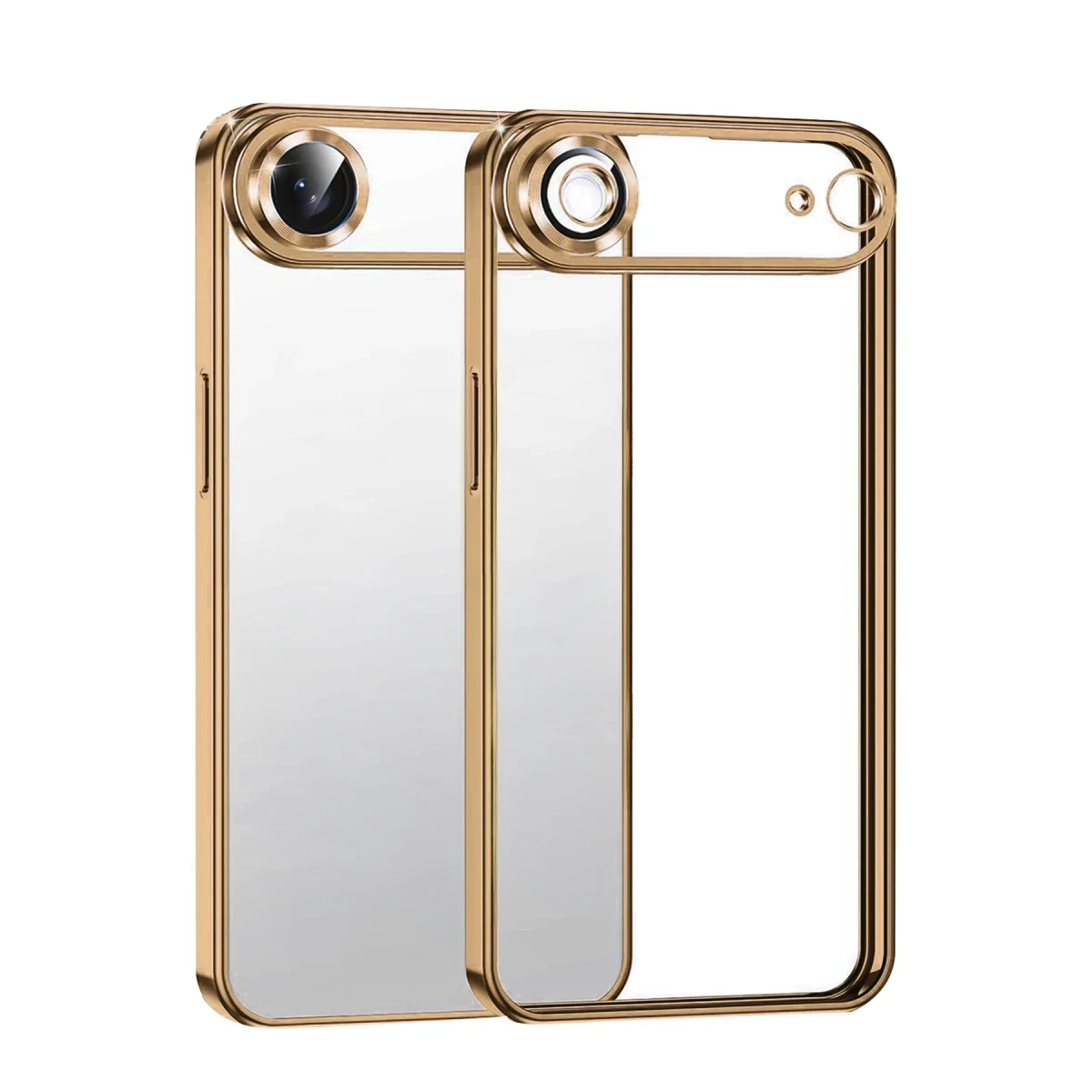 Apple iPhone 17 Air Razer Lensli Silikon - Çöl Titanyum