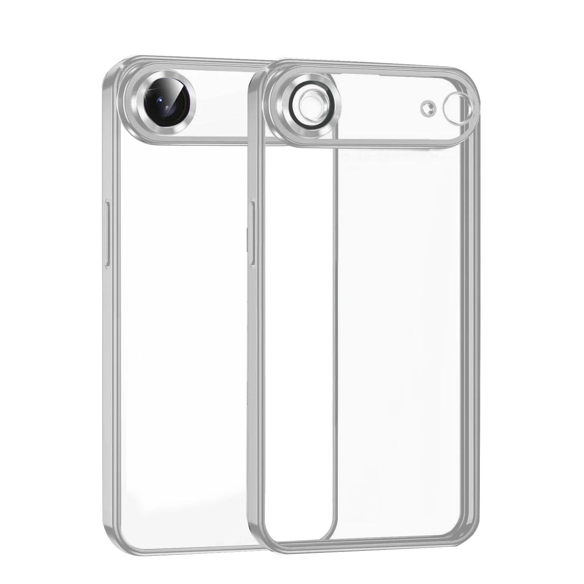 Apple iPhone 17 Air Razer Lensli Silikon - Gümüş