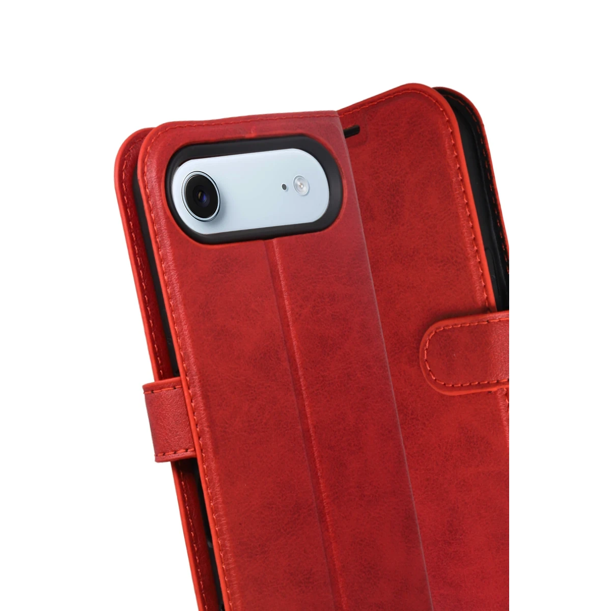 Apple iPhone 17 Air Trend S Plus Kapaklı Kılıf - Kırmızı