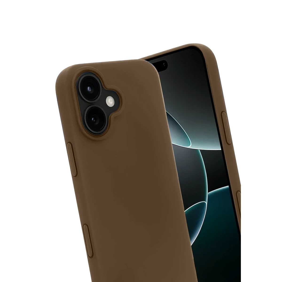 Apple iPhone 17 First Silikon - Kahverengi