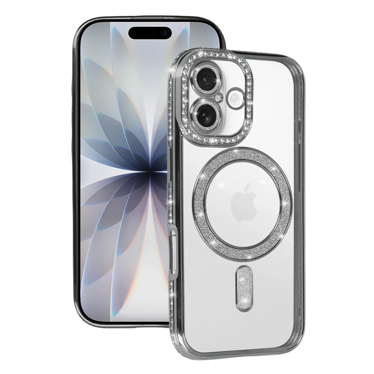 Apple iPhone 17 Joke Simli Magneticsafe Kılıf - Gümüş