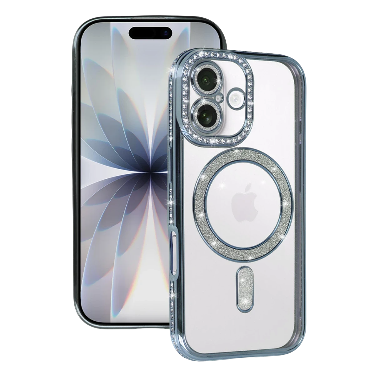 Apple iPhone 17 Joke Simli Magneticsafe Kılıf - Mavi