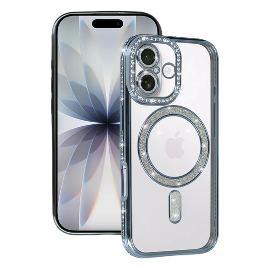 Apple iPhone 17 Joke Simli Magneticsafe Kılıf - Mavi