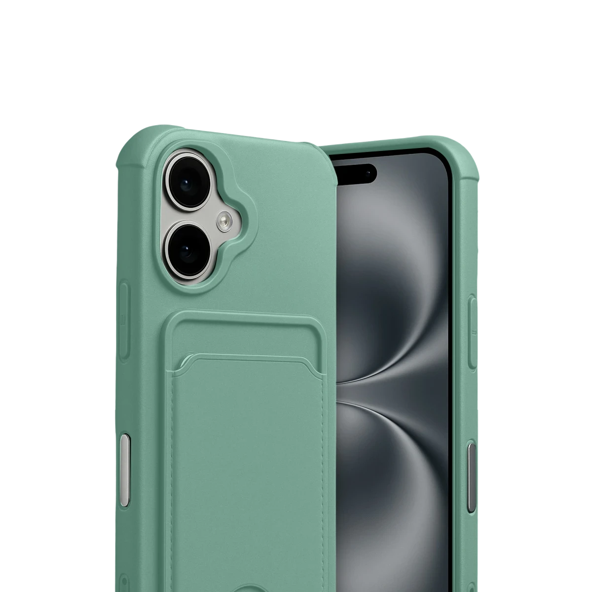 Apple iPhone 17 Kelvin Kartvizitli Silikon - Açık Yeşil