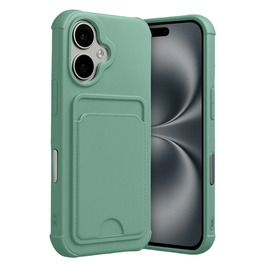 Apple iPhone 17 Kelvin Kartvizitli Silikon - Açık Yeşil