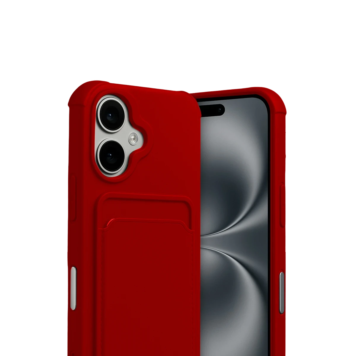 Apple iPhone 17 Kelvin Kartvizitli Silikon - Kırmızı