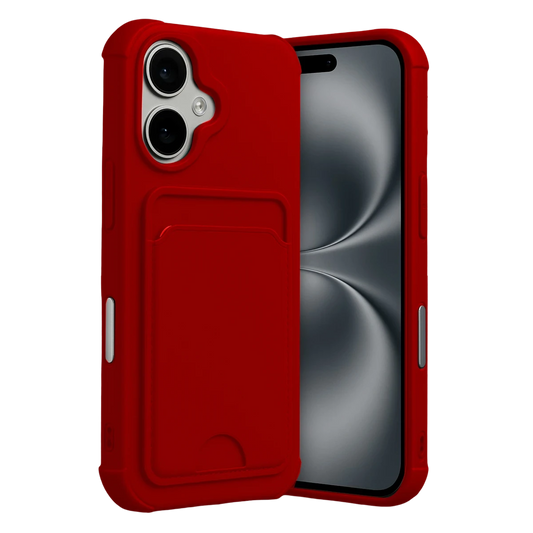 Apple iPhone 17 Kelvin Kartvizitli Silikon - Kırmızı