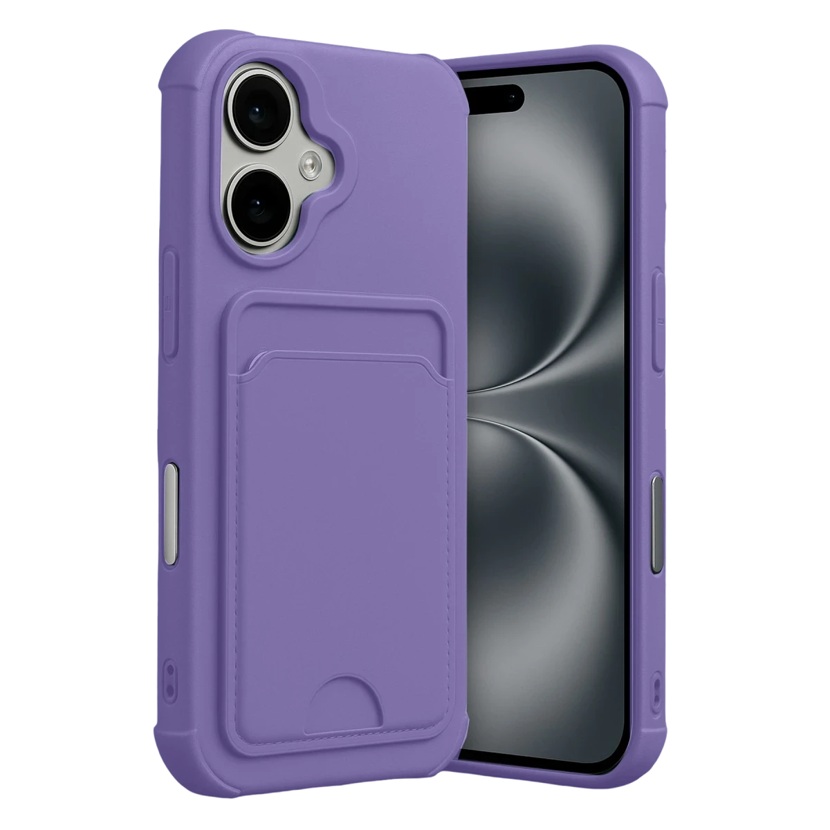 Apple iPhone 17 Kelvin Kartvizitli Silikon - Lila