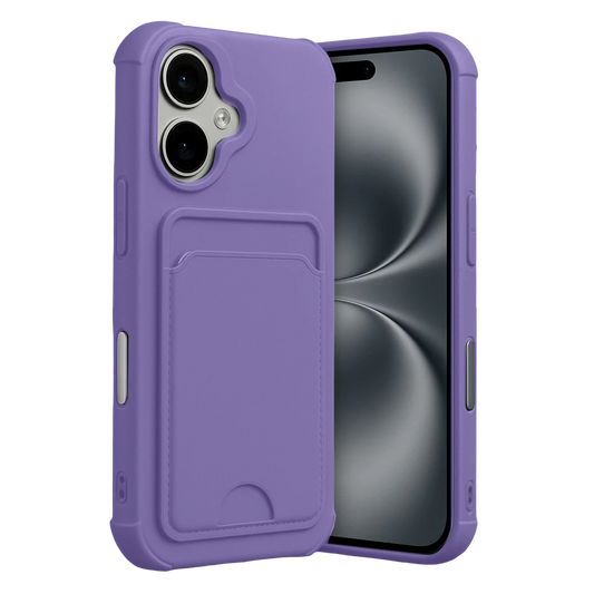 Apple iPhone 17 Kelvin Kartvizitli Silikon - Lila