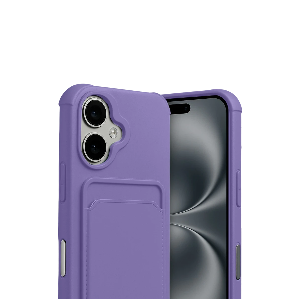 Apple iPhone 17 Kelvin Kartvizitli Silikon - Lila