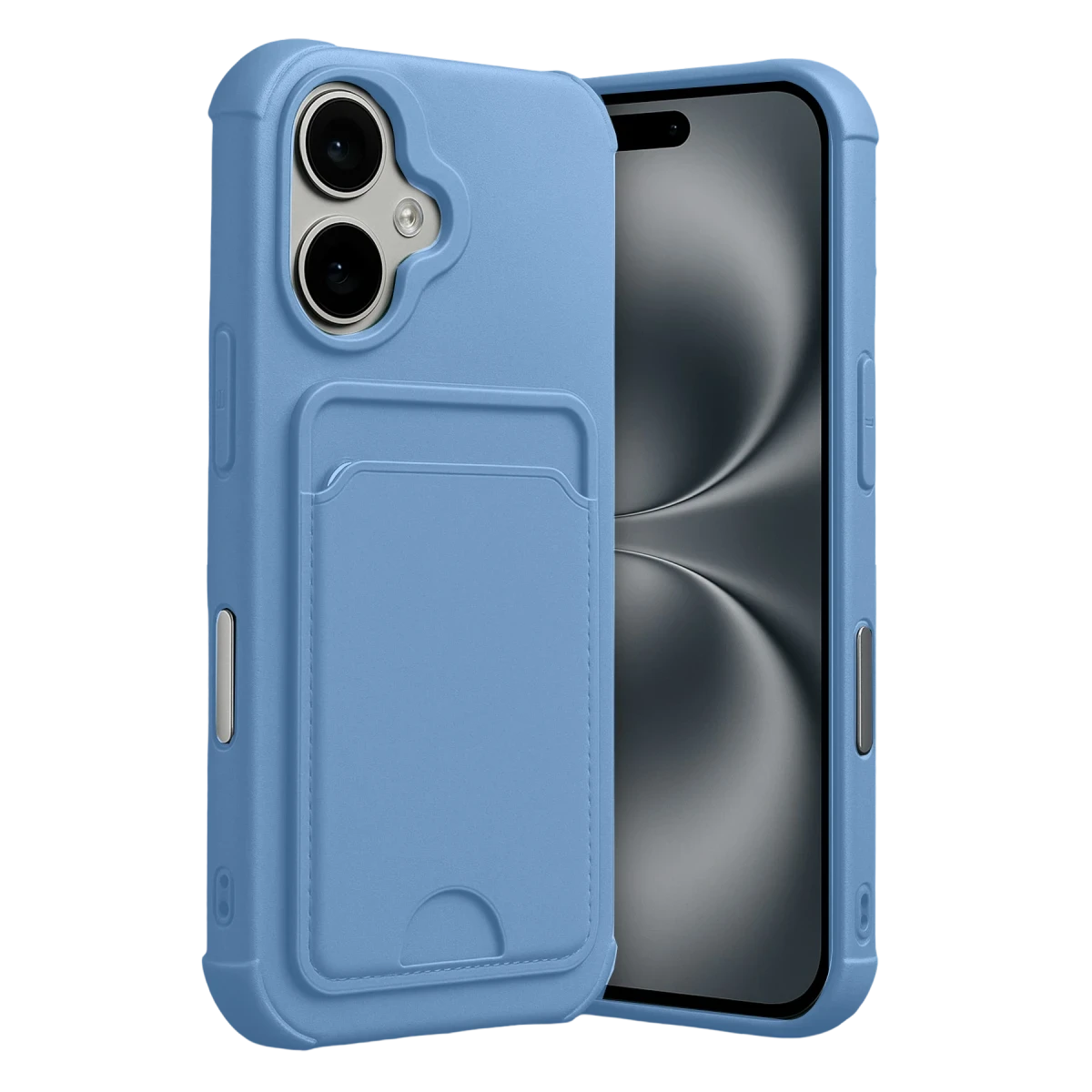 Apple iPhone 17 Kelvin Kartvizitli Silikon - Mavi
