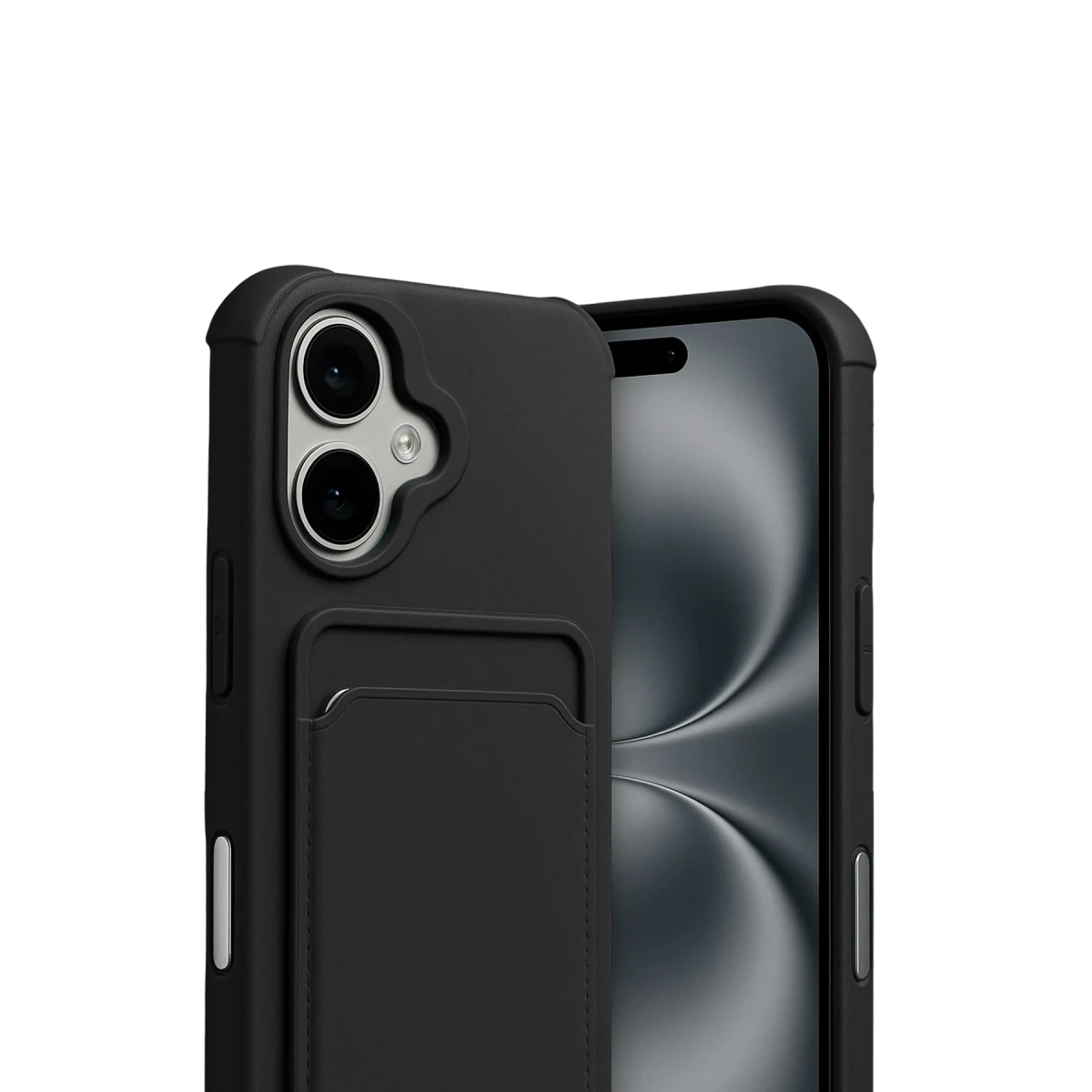 Apple iPhone 17 Kelvin Kartvizitli Silikon - Siyah
