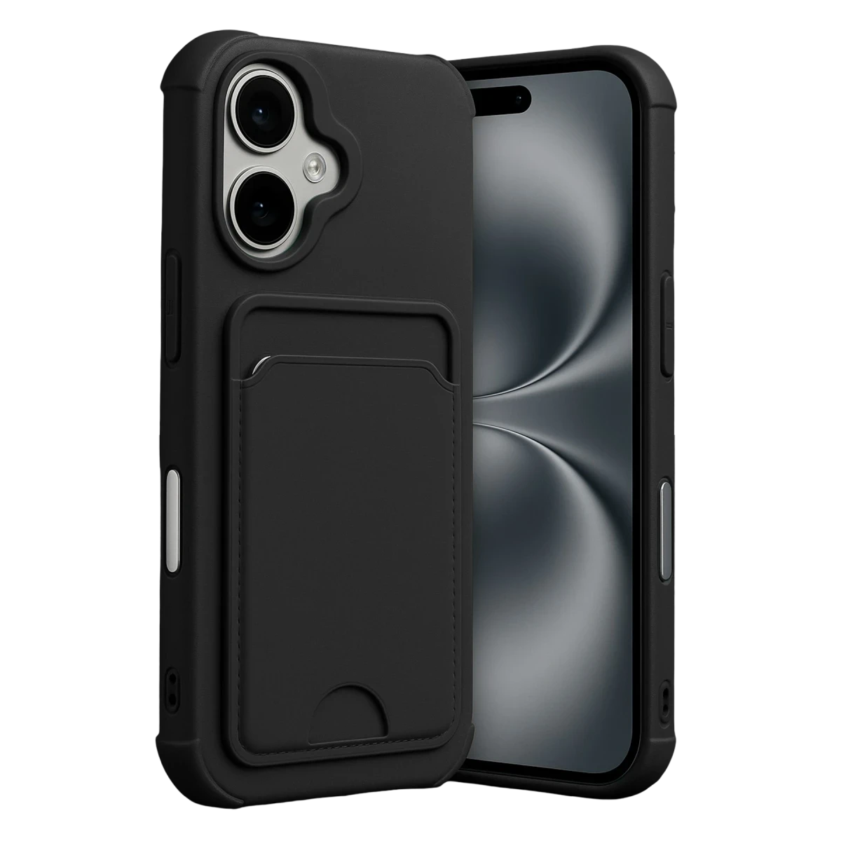Apple iPhone 17 Kelvin Kartvizitli Silikon - Siyah