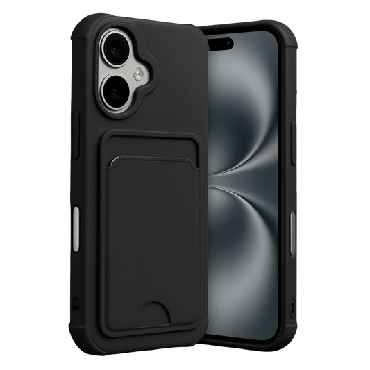 Apple iPhone 17 Kelvin Kartvizitli Silikon - Siyah
