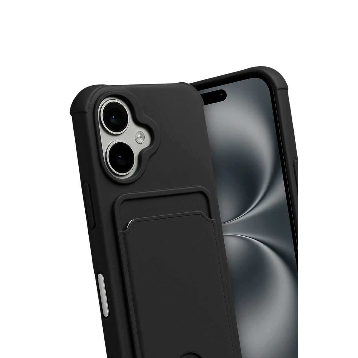 Apple iPhone 17 Kelvin Kartvizitli Silikon - Siyah