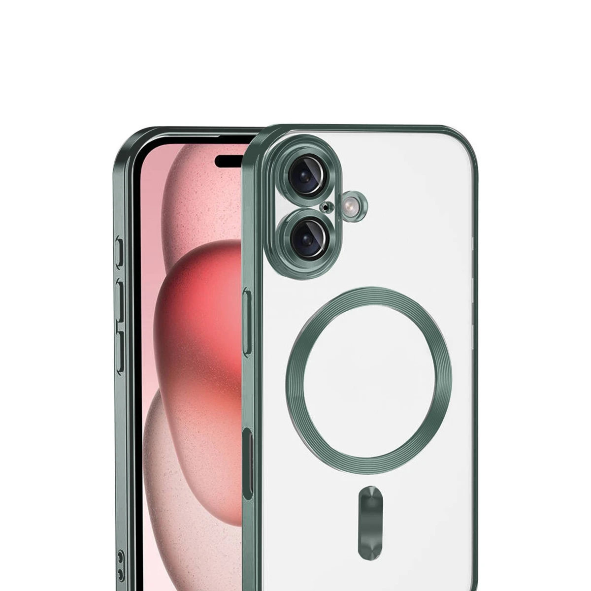Apple iPhone 17 Kross Magneticsafe Kapak - Koyu Yeşil