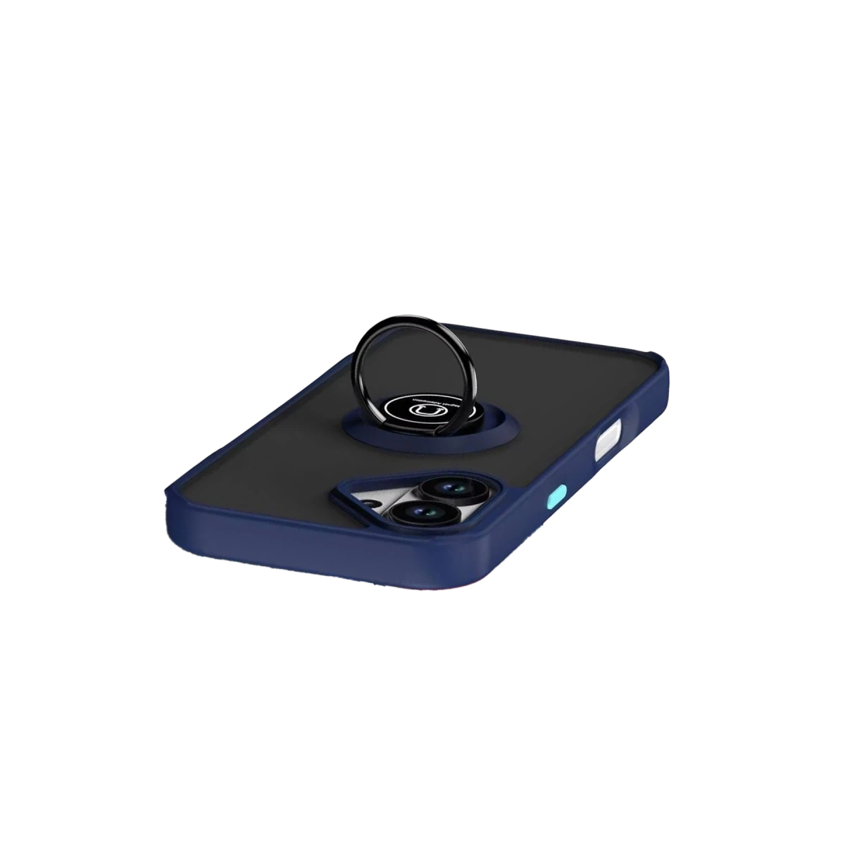 Apple iPhone 17 Montreal Yüzüklü Silikon Kapak - Lacivert