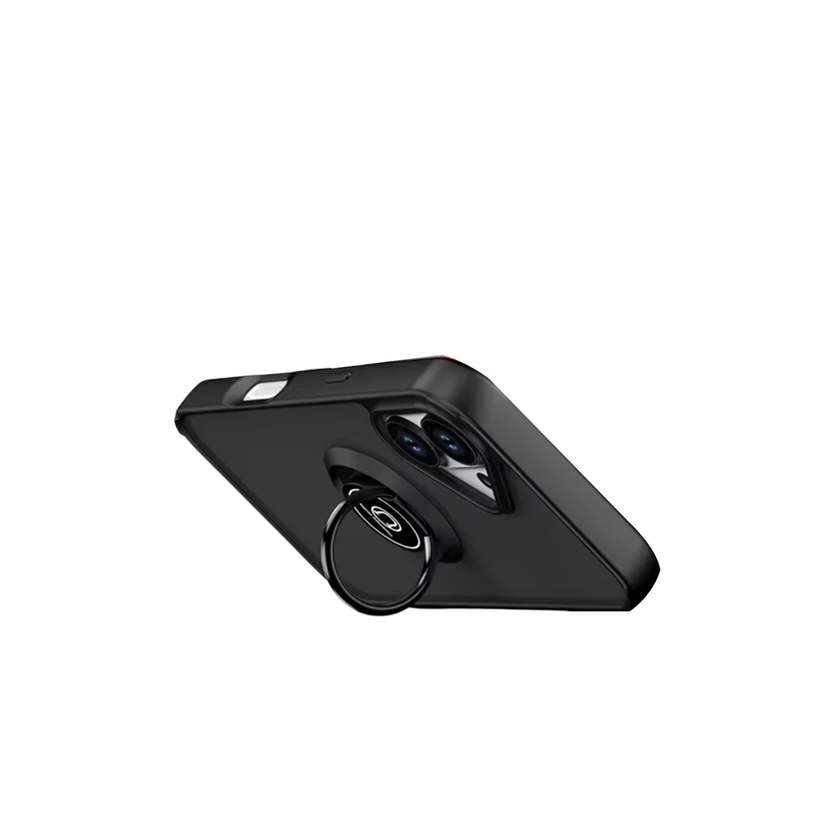 Apple iPhone 17 Montreal Yüzüklü Silikon Kapak - Siyah