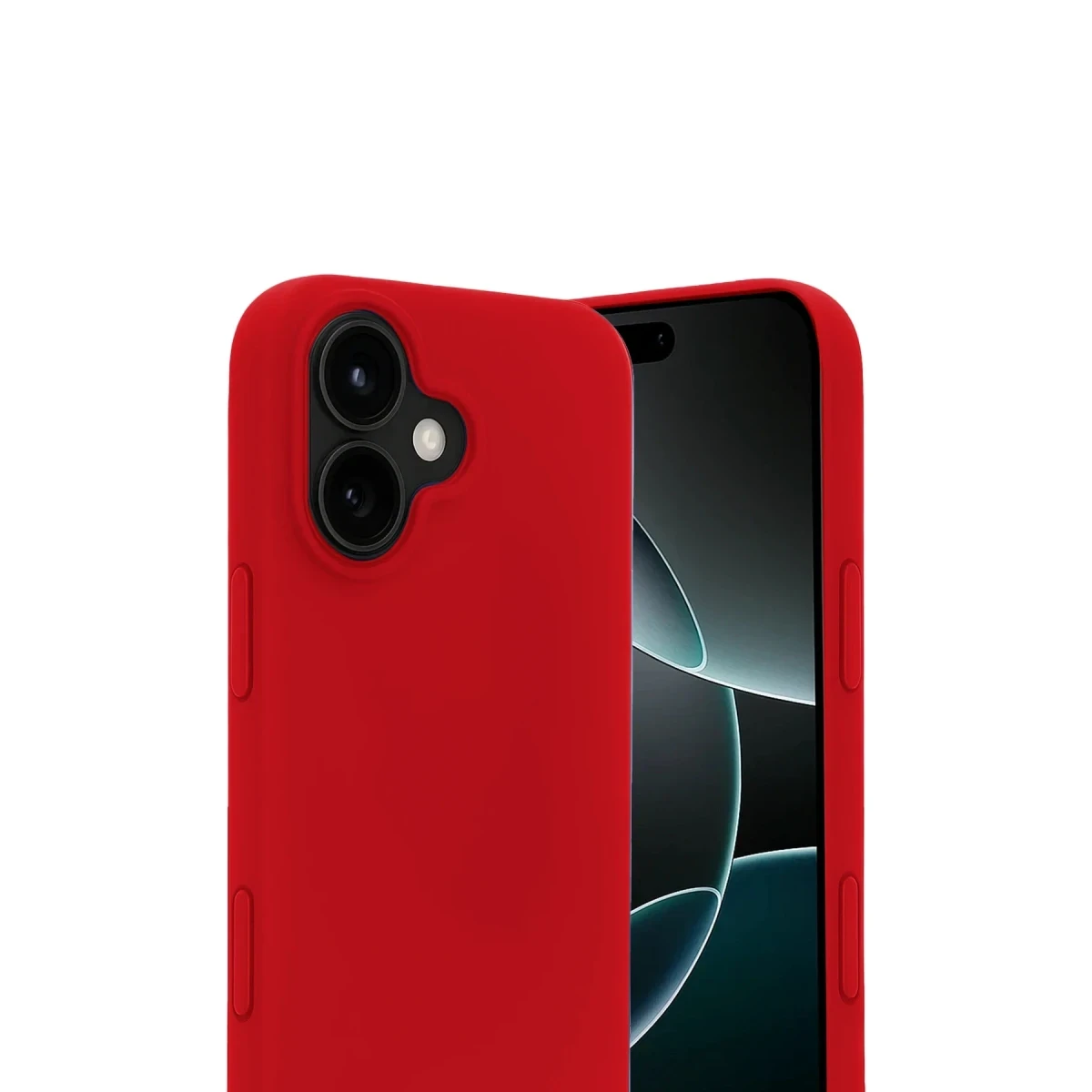 Apple iPhone 17 Nano içi Kadife Silikon - Kırmızı