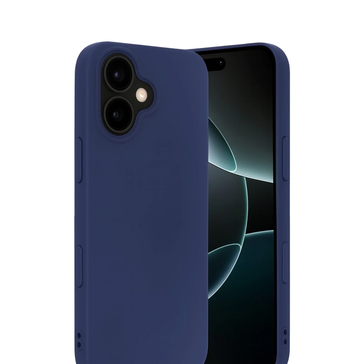 Apple iPhone 17 Nano içi Kadife Silikon - Lacivert