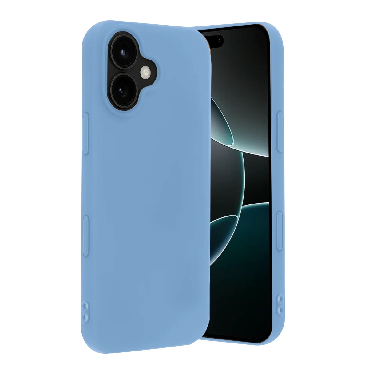 Apple iPhone 17 Nano içi Kadife Silikon - Mavi