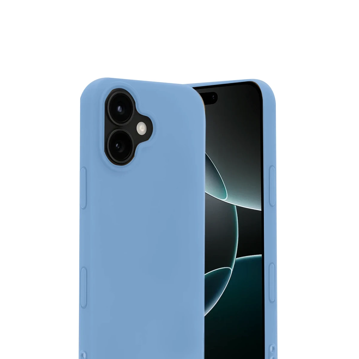 Apple iPhone 17 Nano içi Kadife Silikon - Mavi