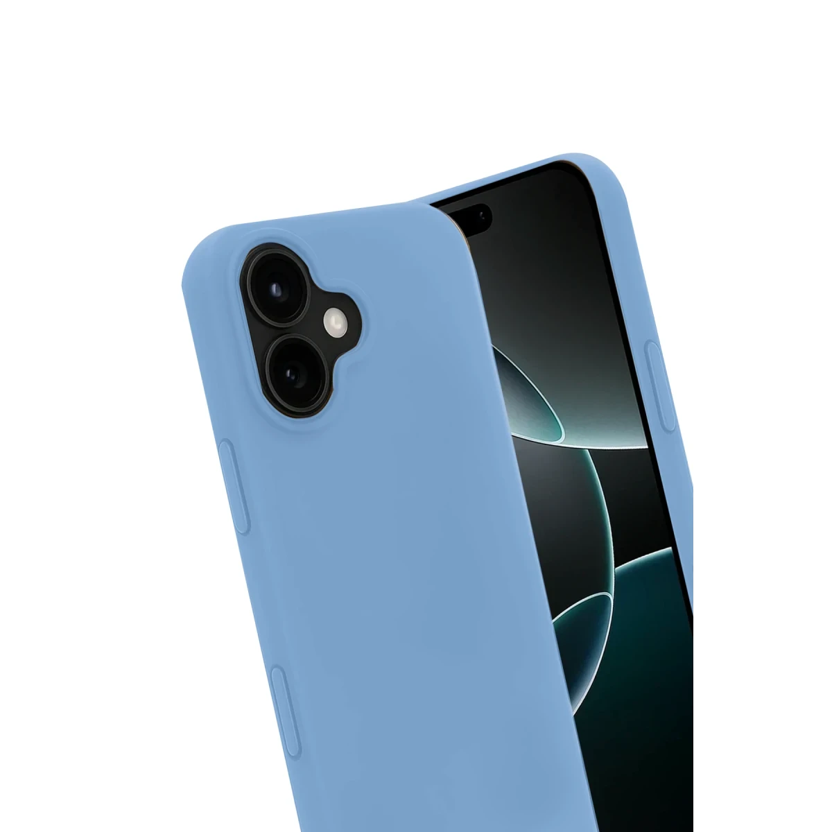 Apple iPhone 17 Nano içi Kadife Silikon - Mavi