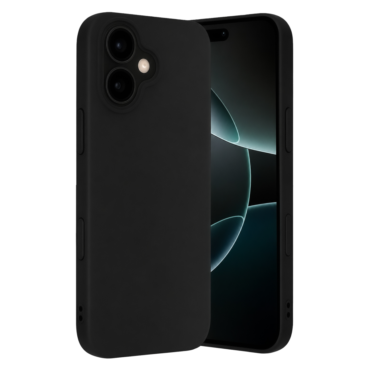 Apple iPhone 17 Nano içi Kadife Silikon - Siyah