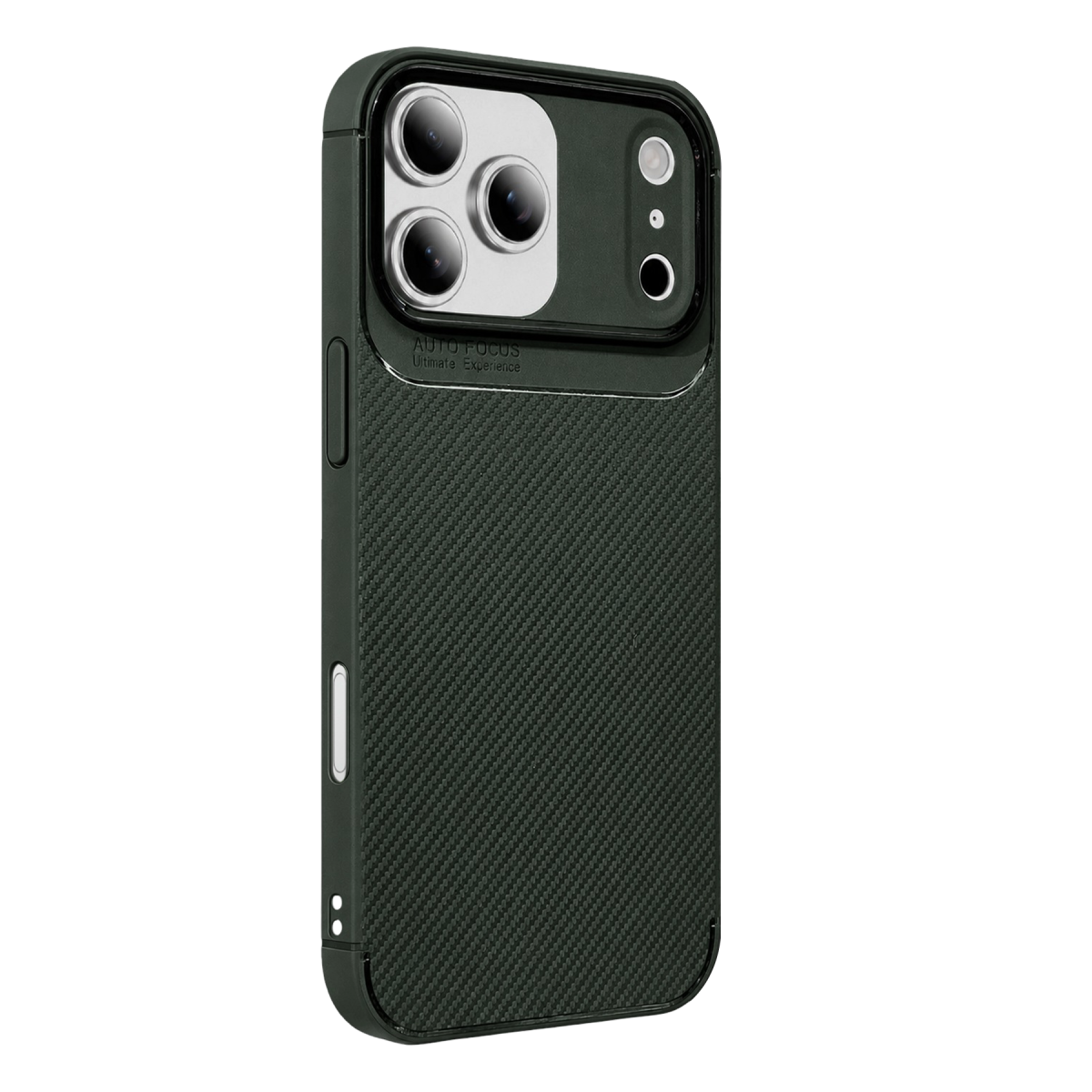 Apple iPhone 17 Pro Auto Focus Karbon Kapak - Koyu Yeşil