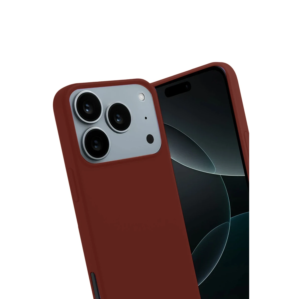 Apple iPhone 17 Pro First Silikon - Bordo