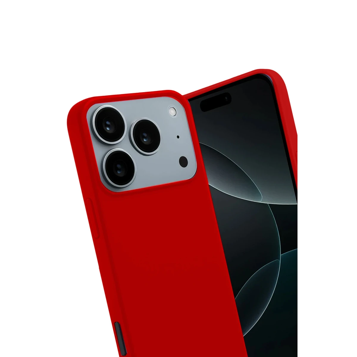 Apple iPhone 17 Pro First Silikon - Kırmızı