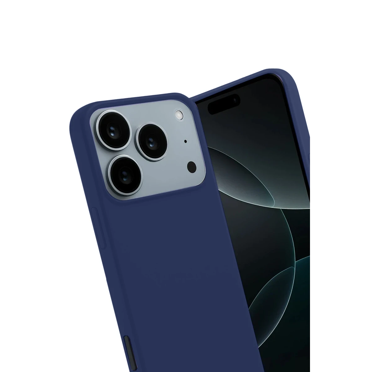 Apple iPhone 17 Pro First Silikon - Lacivert