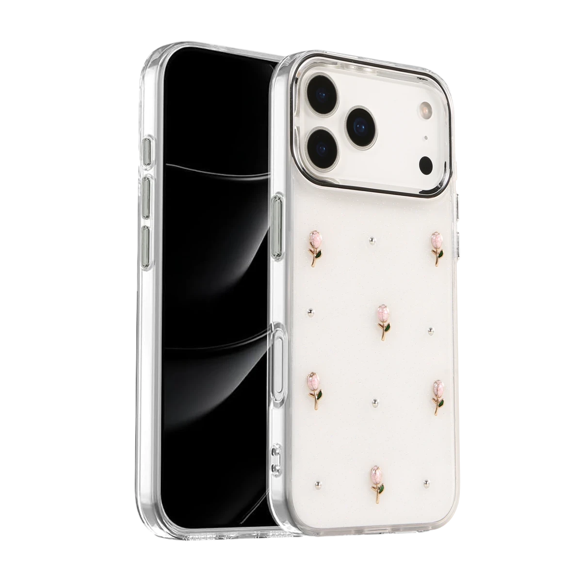 Apple iPhone 17 Pro Fiyonk Desenli Kapak - Desen 6