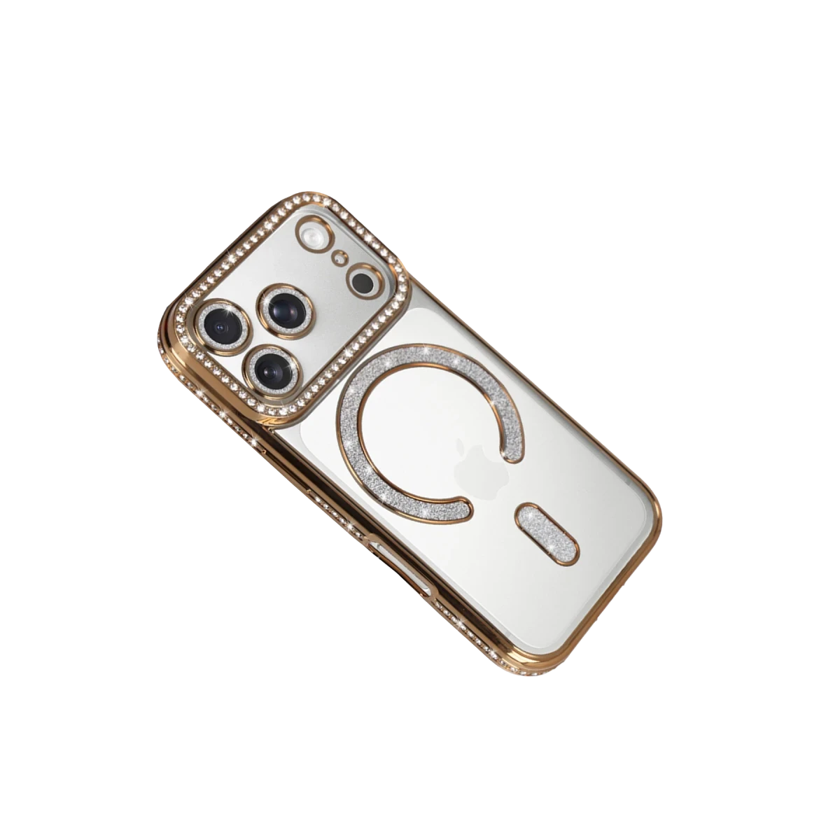 Apple iPhone 17 Pro Joke Simli Magneticsafe Kılıf - Gold