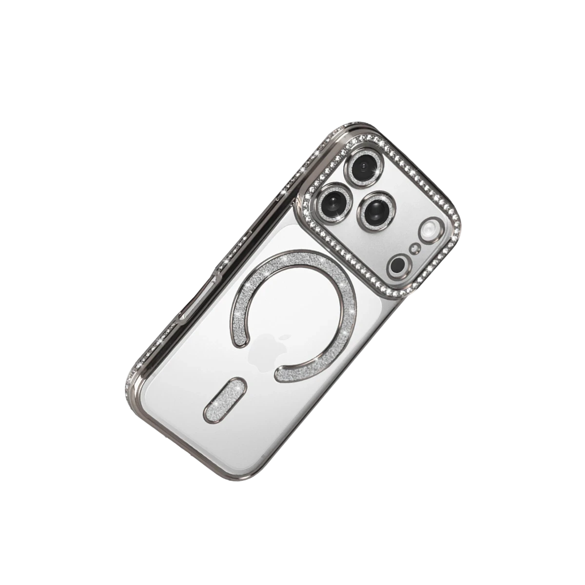 Apple iPhone 17 Pro Joke Simli Magneticsafe Kılıf - Gümüş
