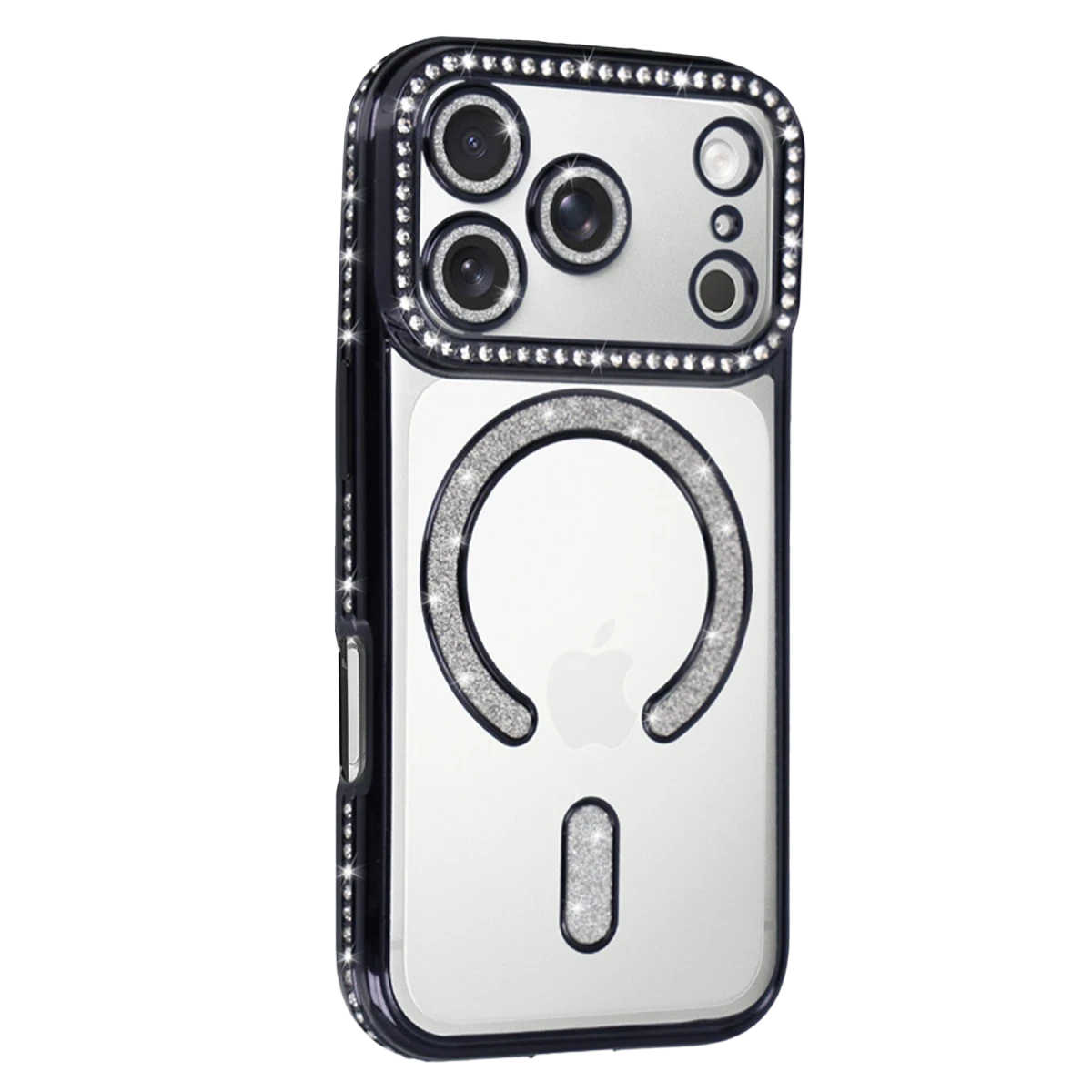 Apple iPhone 17 Pro Joke Simli Magneticsafe Kılıf - Siyah