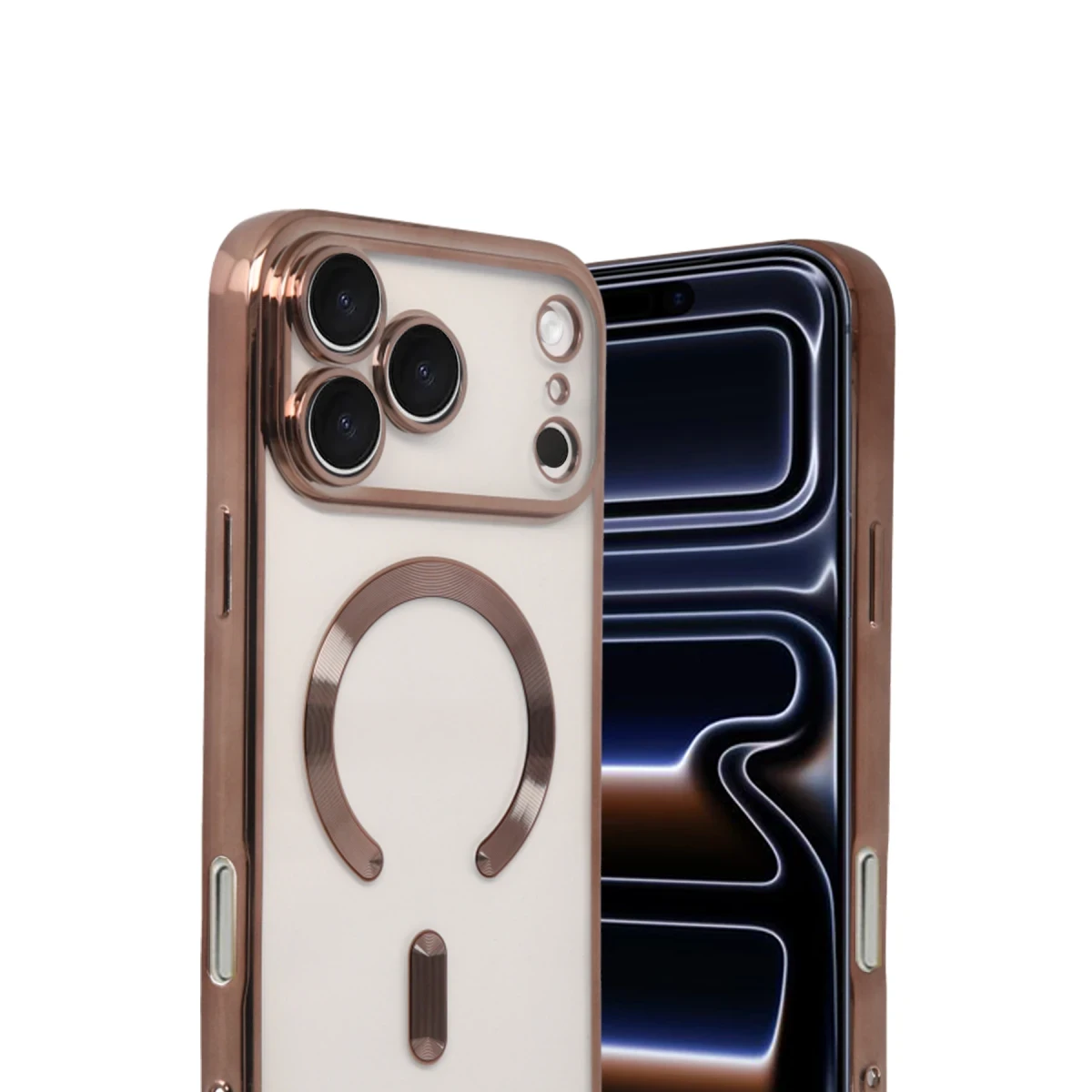 Apple iPhone 17 Pro Kross Magneticsafe Kapak - Çöl Titanyum