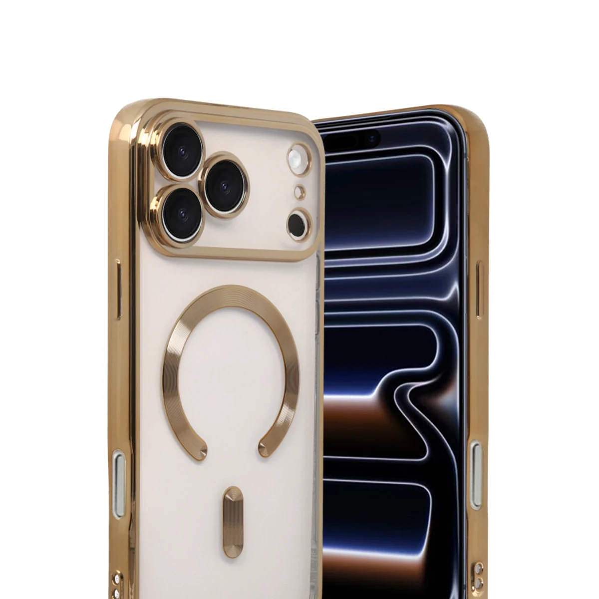 Apple iPhone 17 Pro Kross Magneticsafe Kapak - Gold
