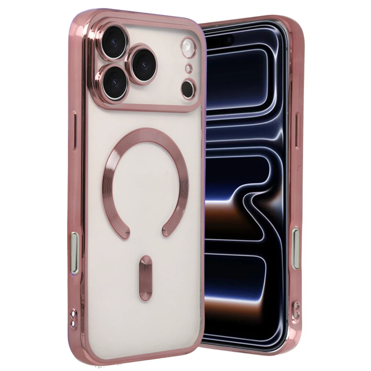 Apple iPhone 17 Pro Kross Magneticsafe Kapak - Rose