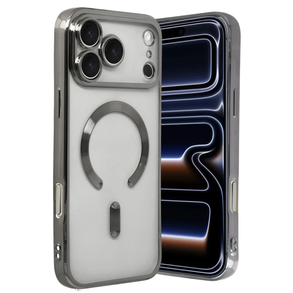 Apple iPhone 17 Pro Kross Magneticsafe Kapak - Titan Gri